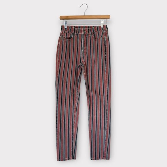 American Eagle Skinny Straight Pinstriped Jeans 00 Reg - Picture 1 of 4